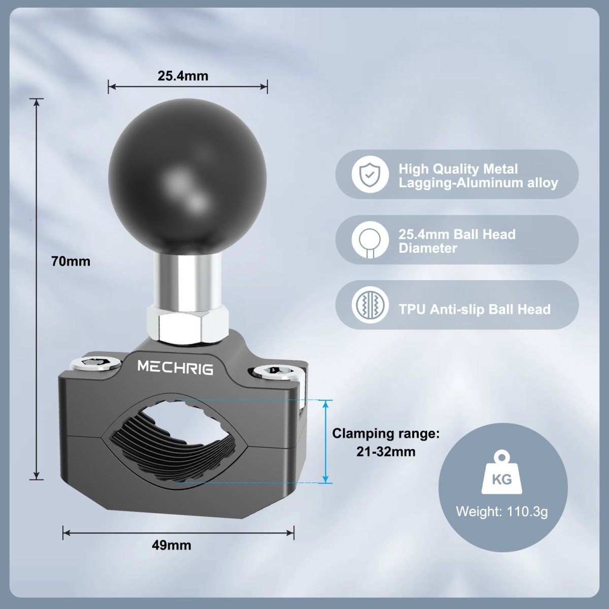 1 Inch Ball Head Clamp - CAME - TV