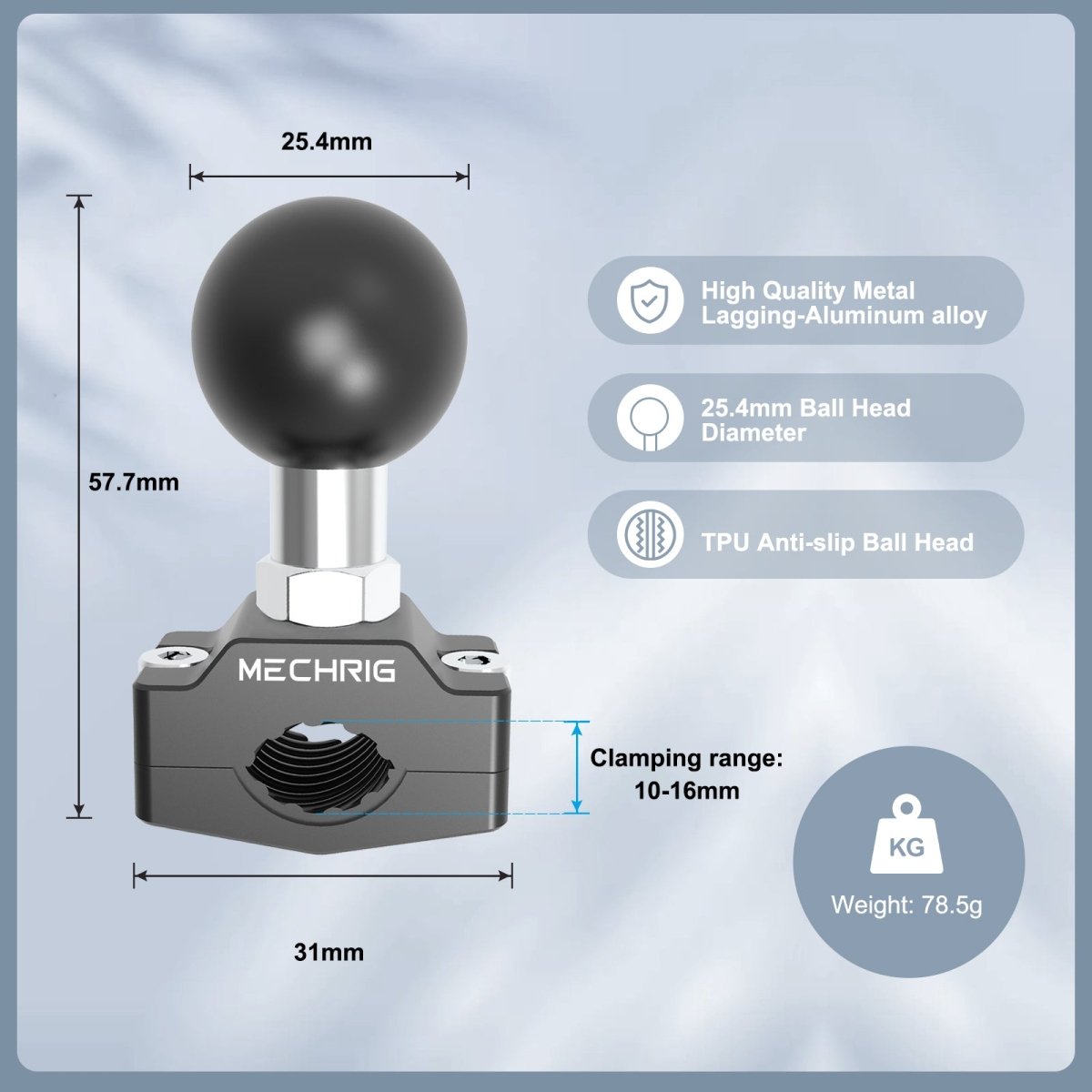 1 Inch Ball Head Clamp - CAME - TV