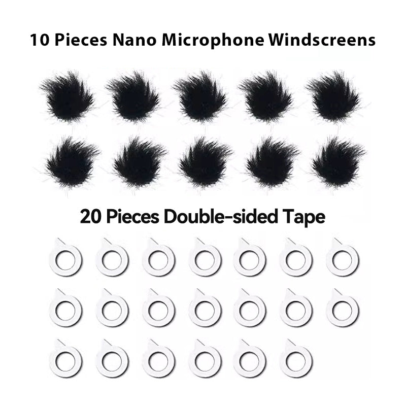 10 Pack Nano microphone windscreen - CAME - TV