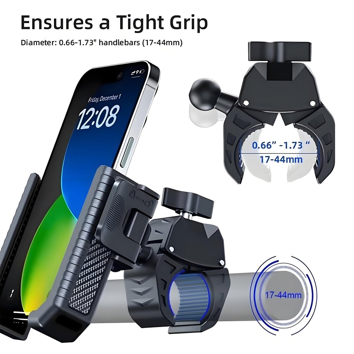 360° Rotating Motorcycle Shockproof Phone Holder - CAME - TV