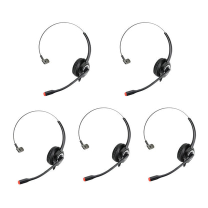 5 Pack Lightweight Wired Headset with 3.5mm TRRS Interface and Noise-Cancelling Microphone, Suitable for NANO - CAME-TV