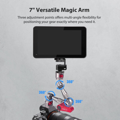 7" Articulating Magic Arm with 1/4 Screw Retractable Arri Pin - CAME - TV