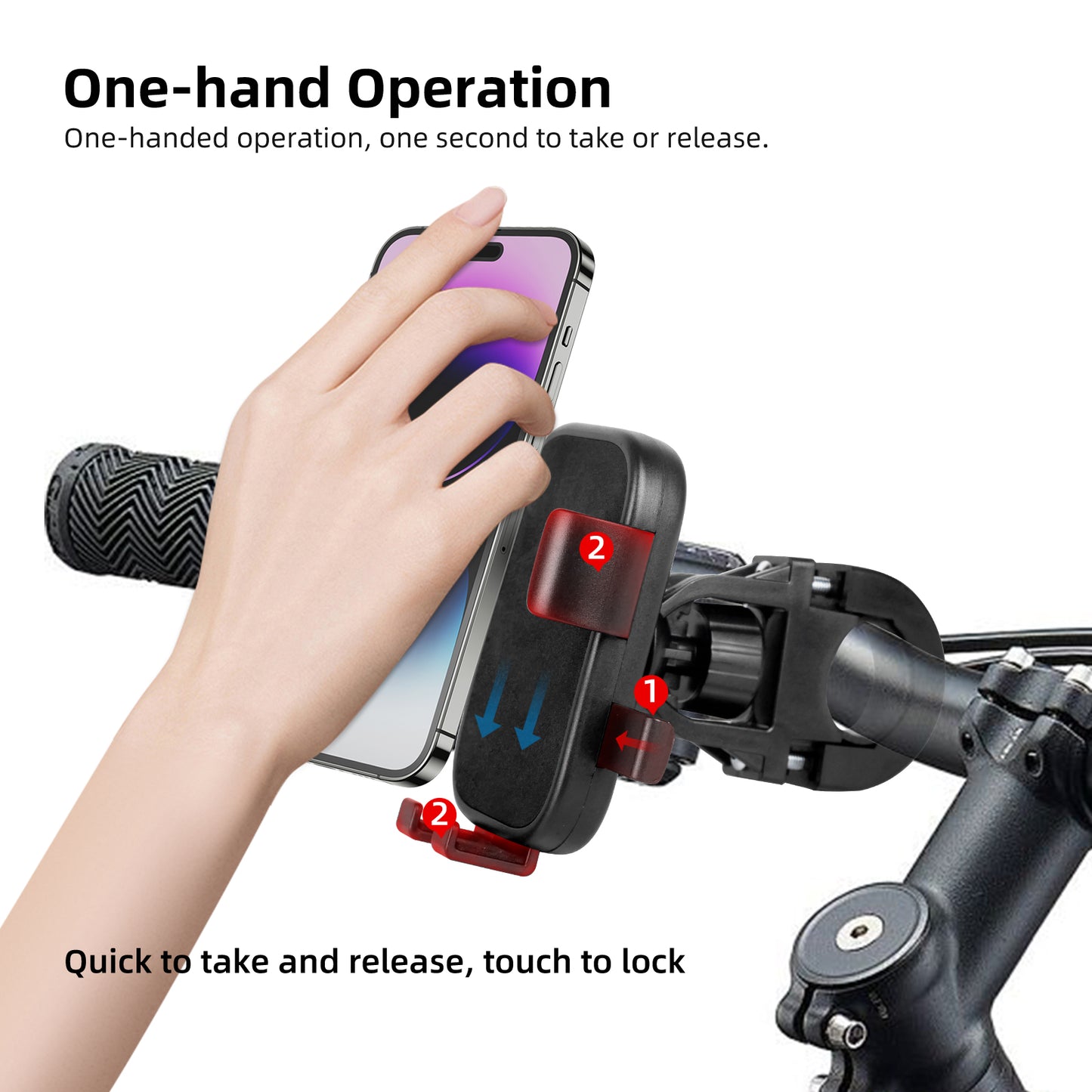 Mechrig Adjustable Handlebar Phone Holder