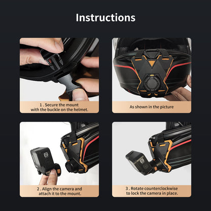 Mechrig Magnetic Quick Release Helmet Chin Strap Mount for Action Camera