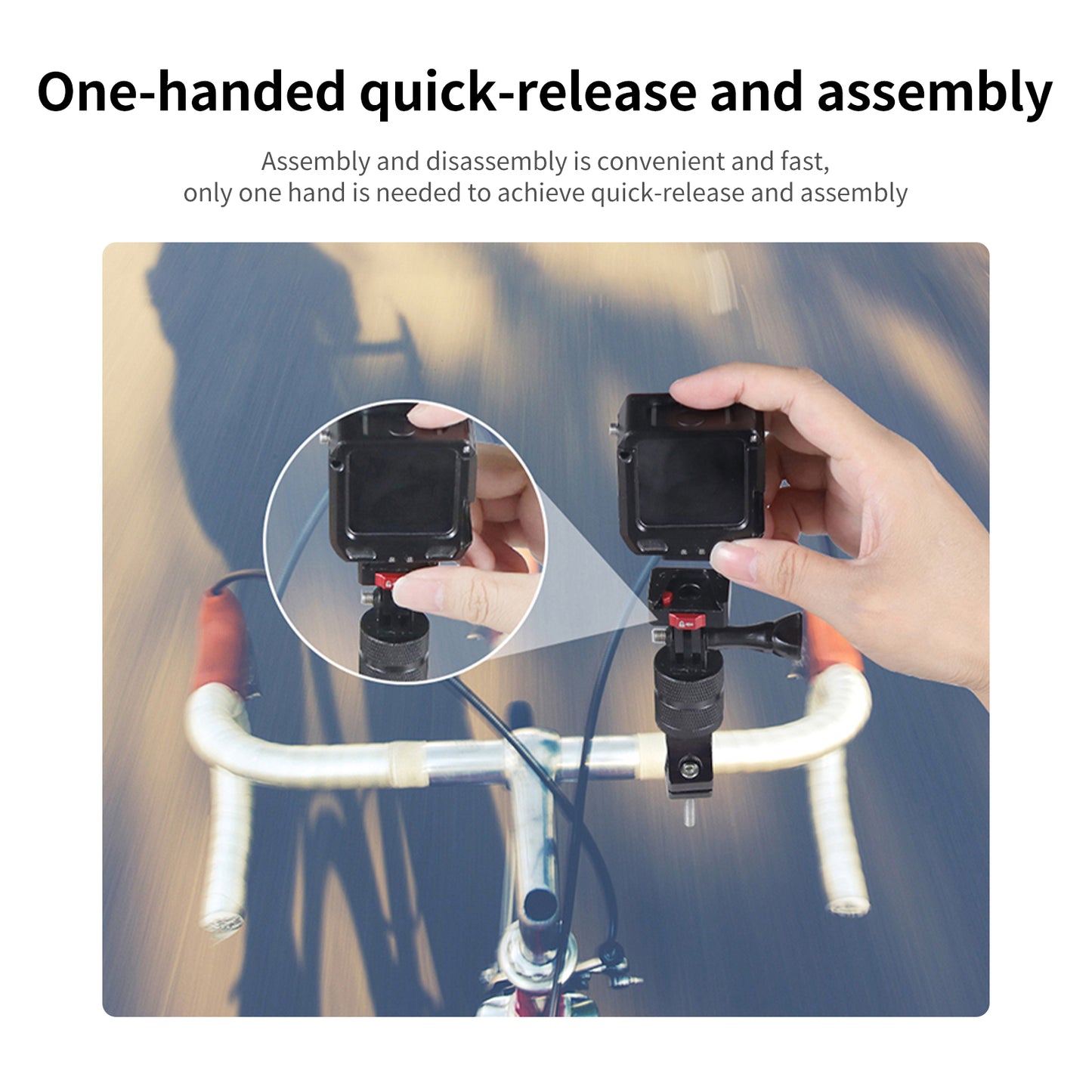 Mechrig Mini Quick Release Mount Adapter for Action Camera