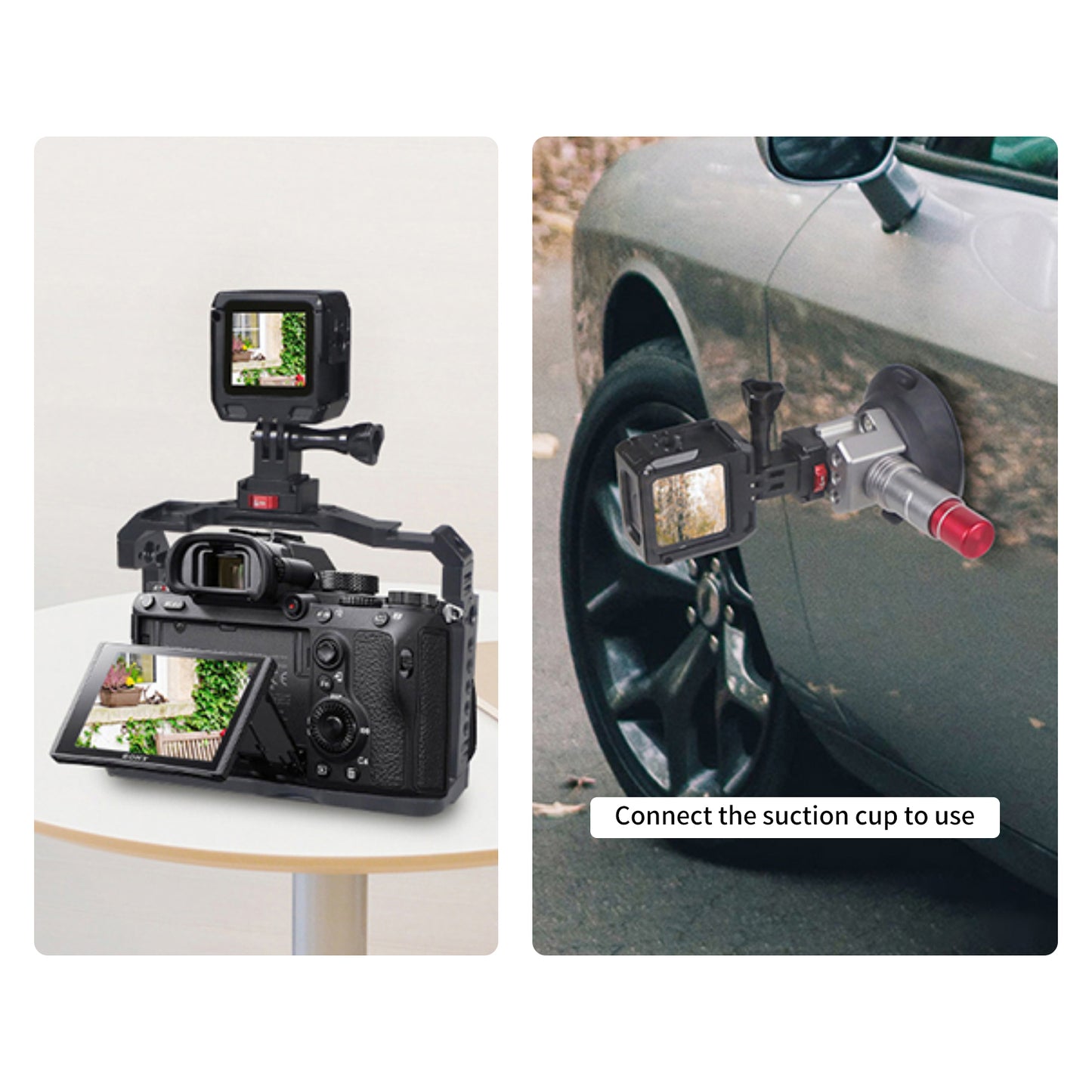 Mechrig Mini Quick Release Mount Adapter for Action Camera