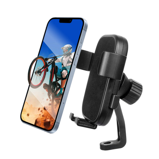 Mechrig Motorcycle Rearview Mirror Adjustable Phone Holder