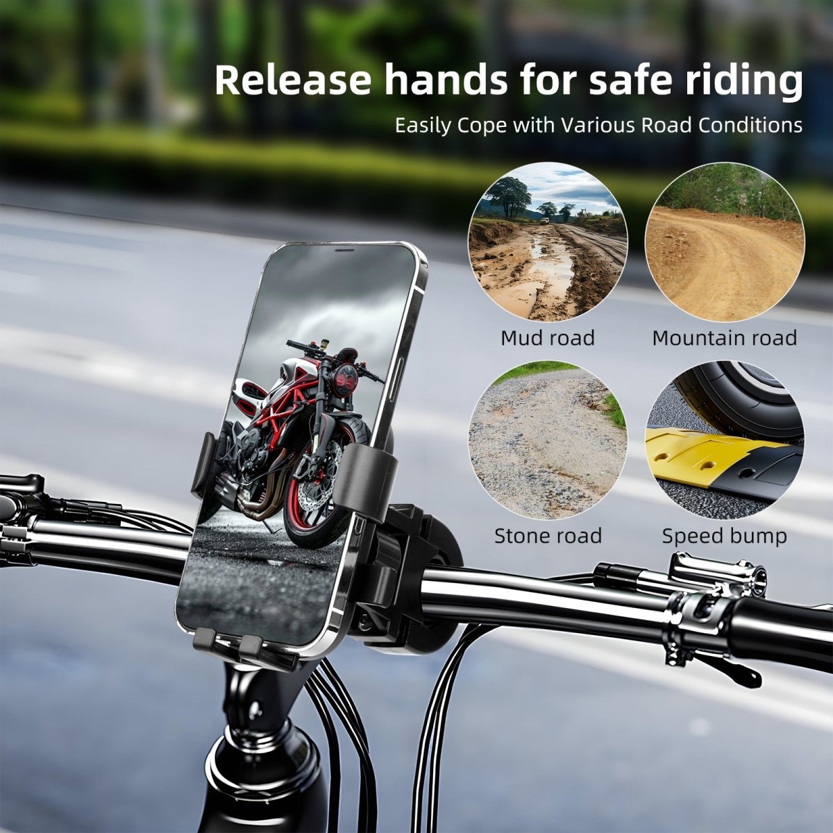 Adjustable Handlebar Phone Holder - CAME - TV