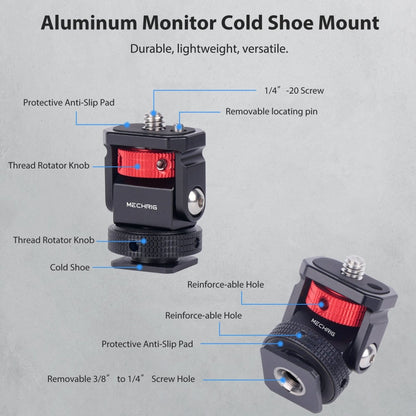 Adjustment Damping Tripod Head 1/4" Screw to Cold Shoe - CAME - TV