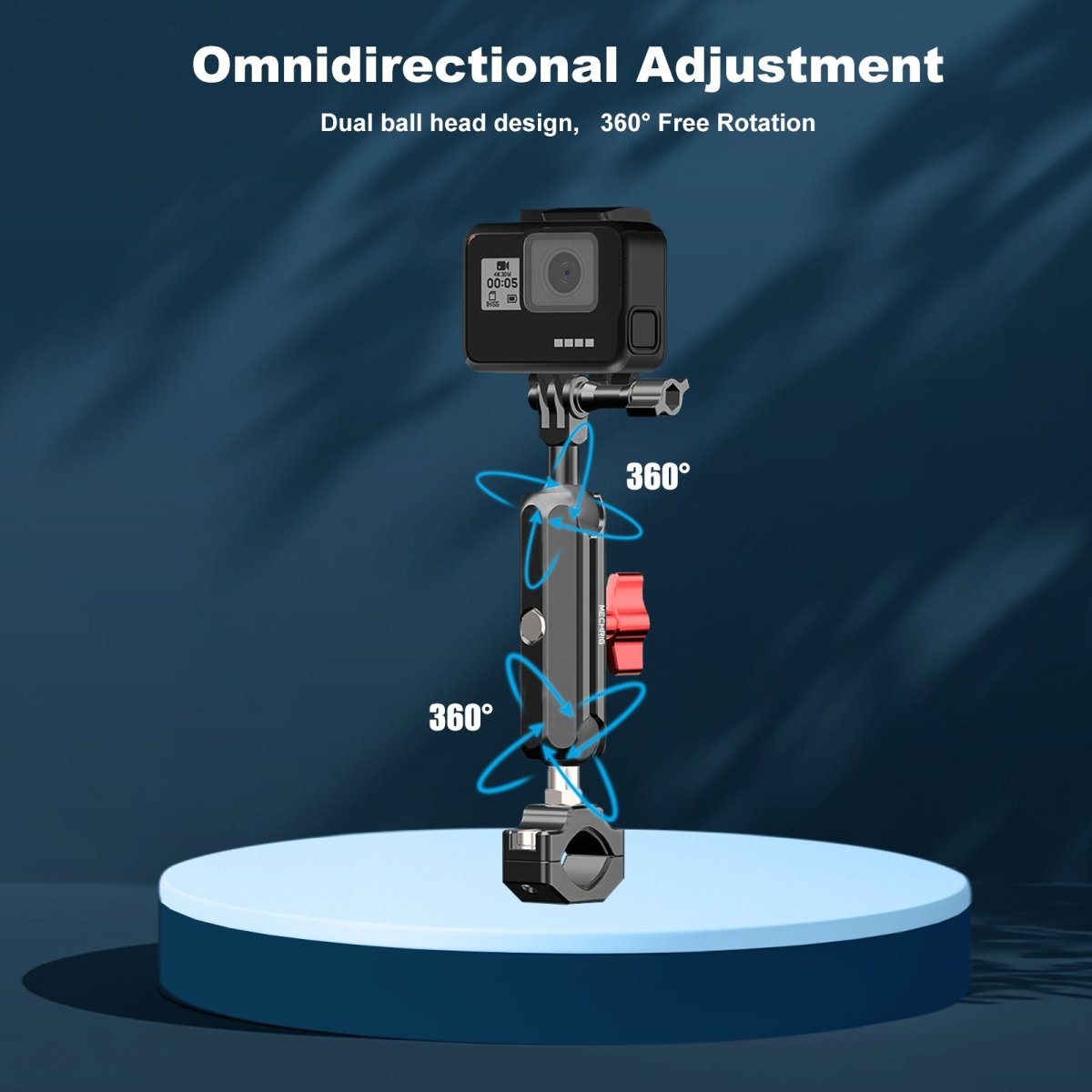 Aluminum Ball Head Tube Clamp Bracket for Sports Camera - CAME - TV