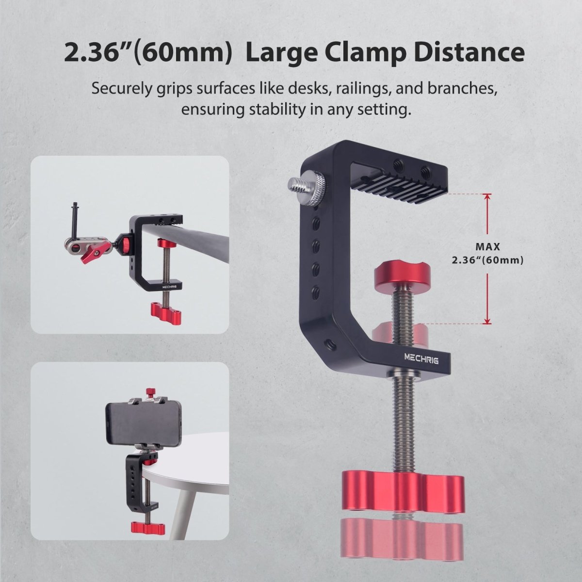 C - Clamp Camera Mount with 1/4" Screw - CAME - TV