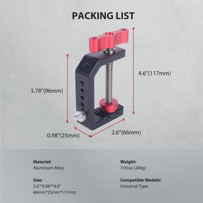 C - Clamp Camera Mount with 1/4" Screw - CAME - TV