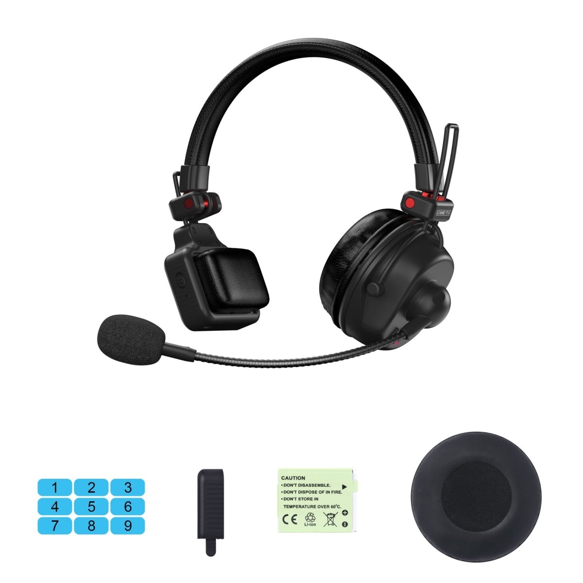 CAME - TV WAERO Pro Full Duplex Dual Antenna 1.9G Lightweight Wireless Intercom Headset - Master - CAME - TV