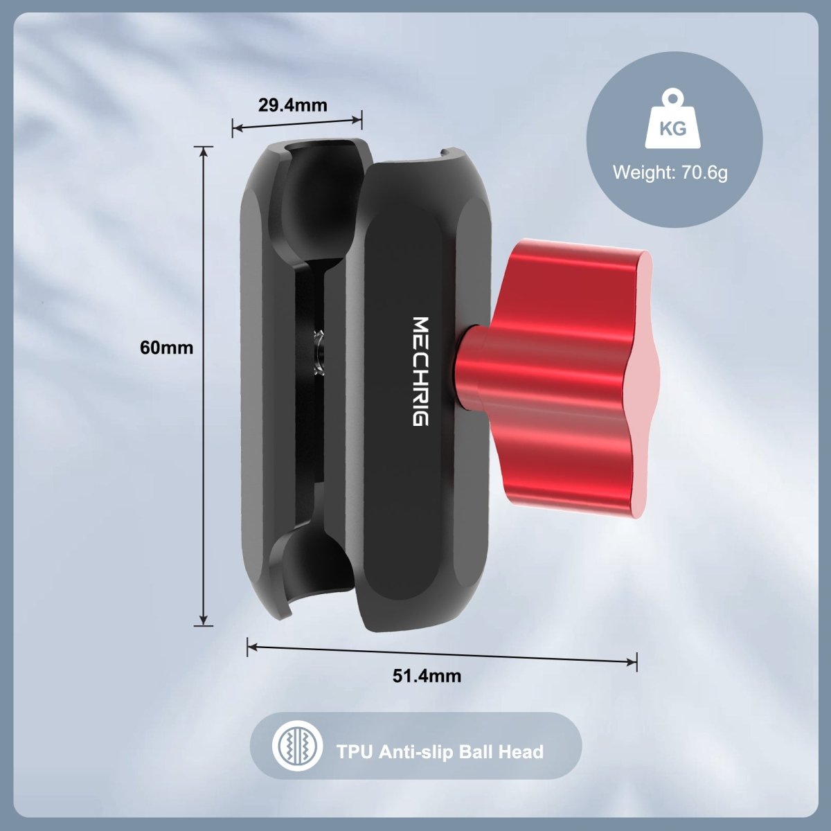 Double Socket Arm 25 mm/1 Inch Ball Head Clamp - CAME - TV