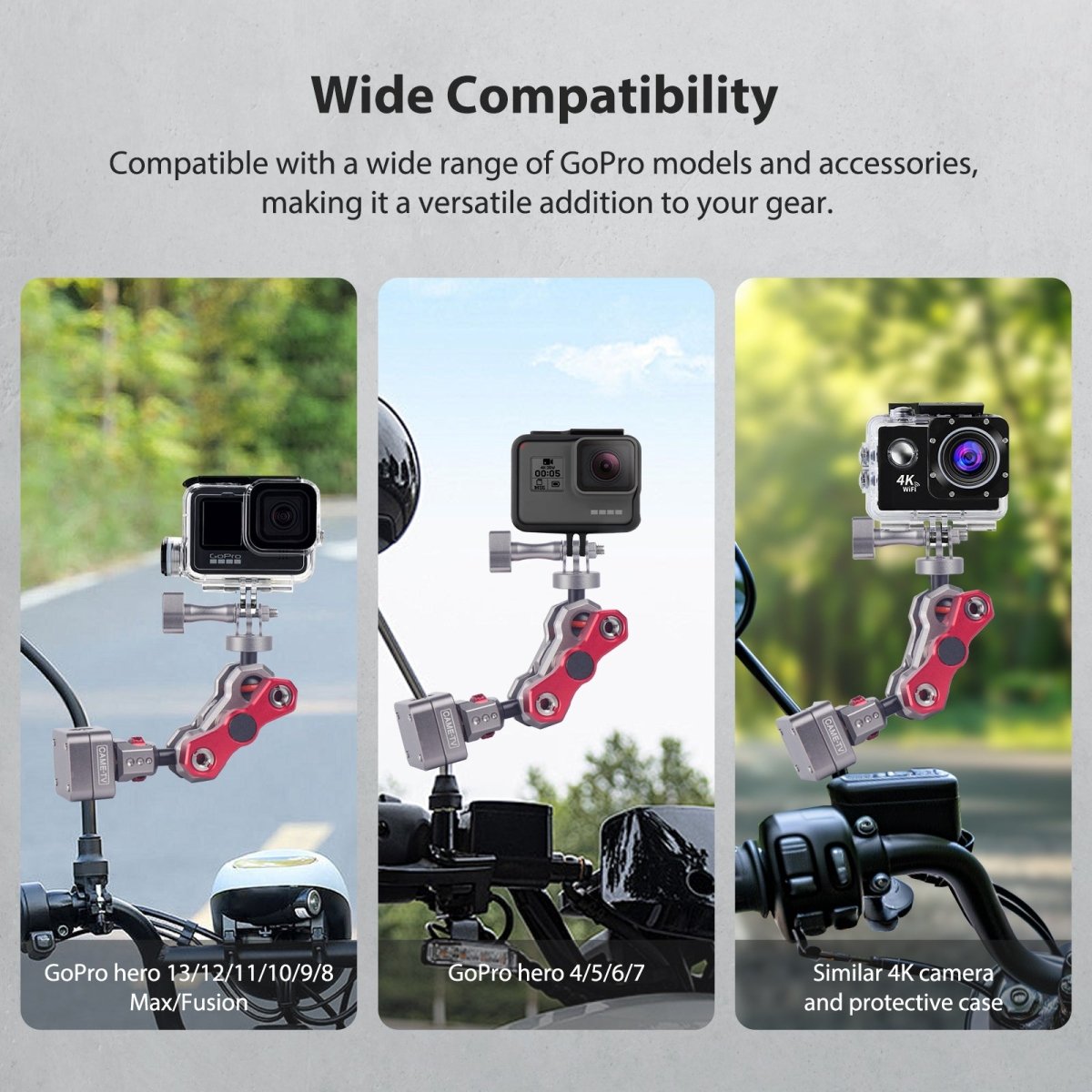 Headrest/Rearview Mirror Magic Arm Mount for GoPro - CAME - TV