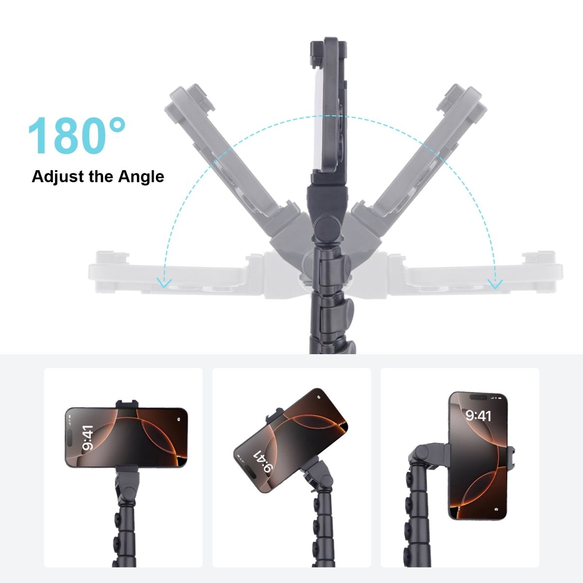 Mechrig 5 Section Adjustable Telescopic Pole Desktop Stand - CAME - TV