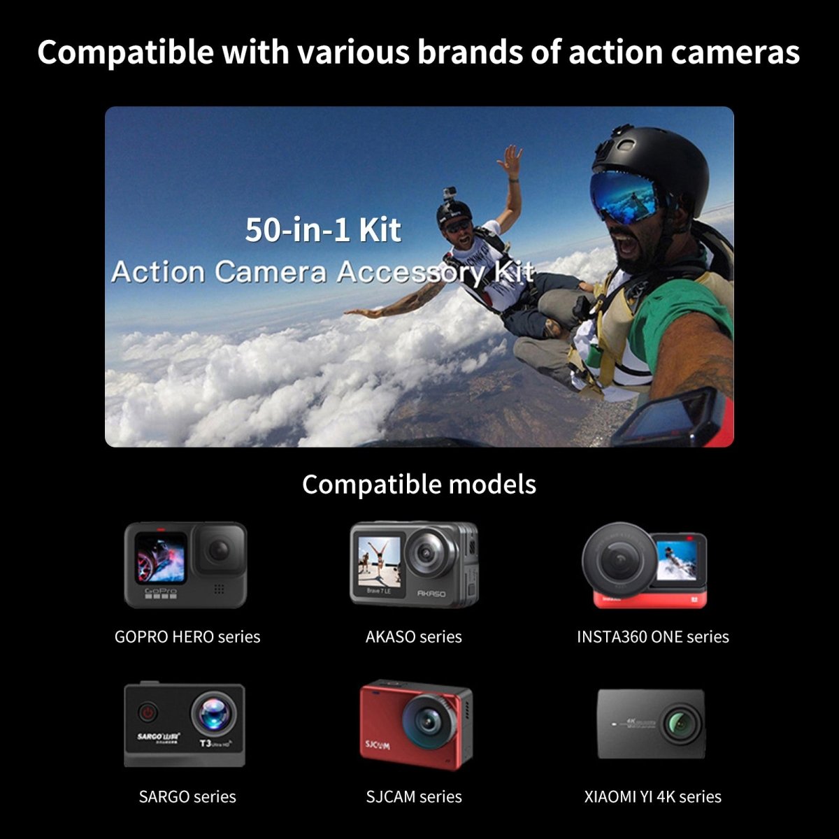 Mechrig Action Camera Accessory Kit 50 in 1 - CAME - TV