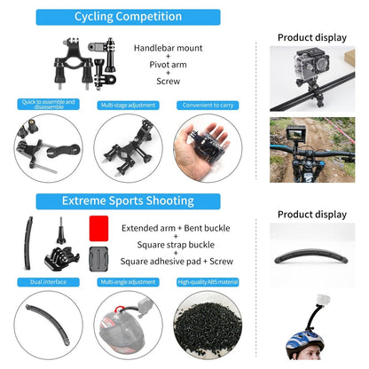 Mechrig Action Camera Accessory Kit 50 in 1 - CAME - TV