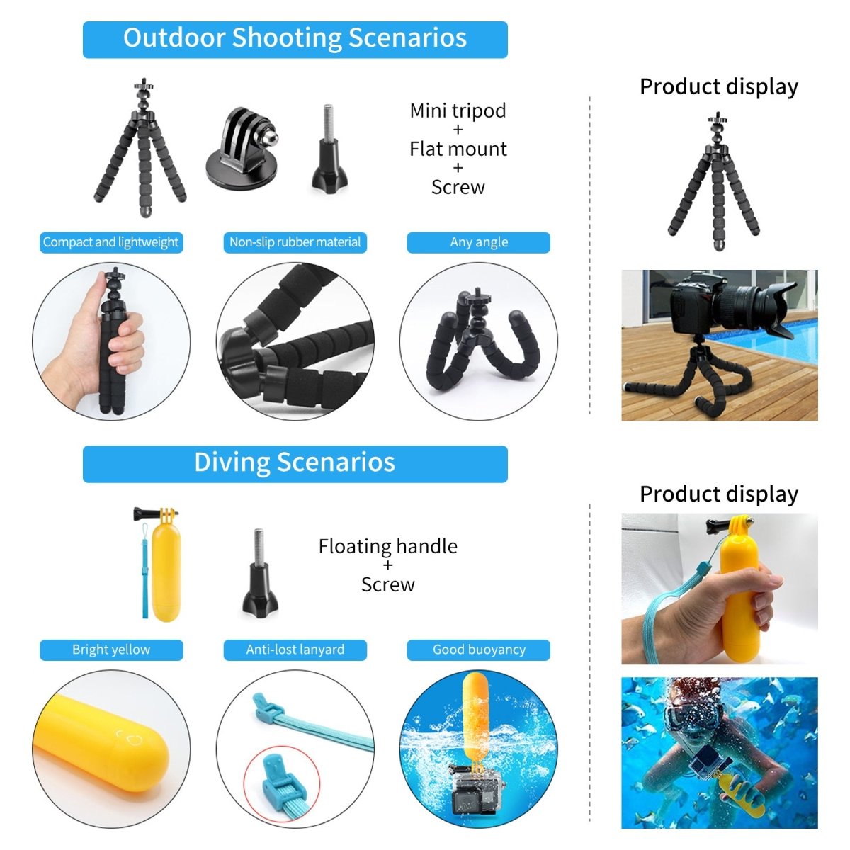 Mechrig Action Camera Accessory Kit 50 in 1 - CAME - TV