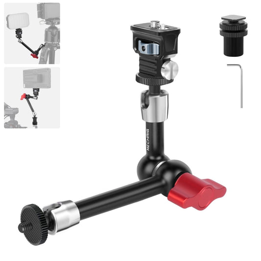 Mechrig Aluminum 9" Articulating Magic Arm with 1/4" Screw and Cold Shoe Adapter - CAME - TV