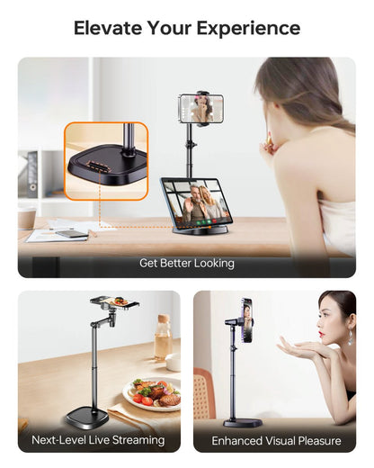 Mechrig Aluminum Alloy Retractable Overhead Shot Desktop Phone Holder - CAME - TV