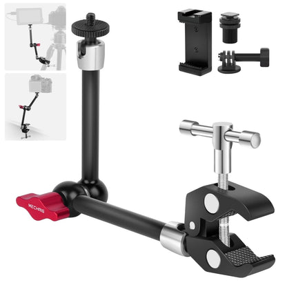 Mechrig Aluminum Super Clamp with 1/4" Screw 11" Articulating Magic Arm - CAME - TV