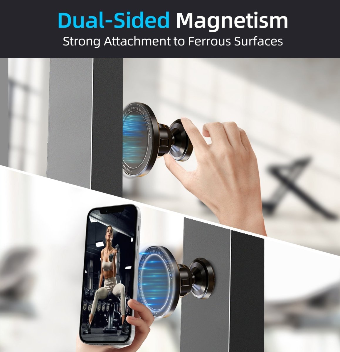 Mechrig Double - sided Magnetic Rotatable Selfie Phone Holder - CAME - TV