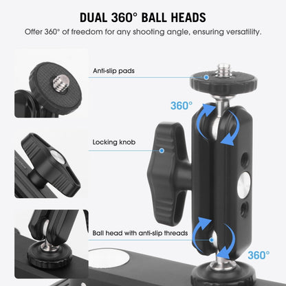 Mechrig Dual Suction Cup Camera Mount with Ballhead Magic Arm - CAME - TV