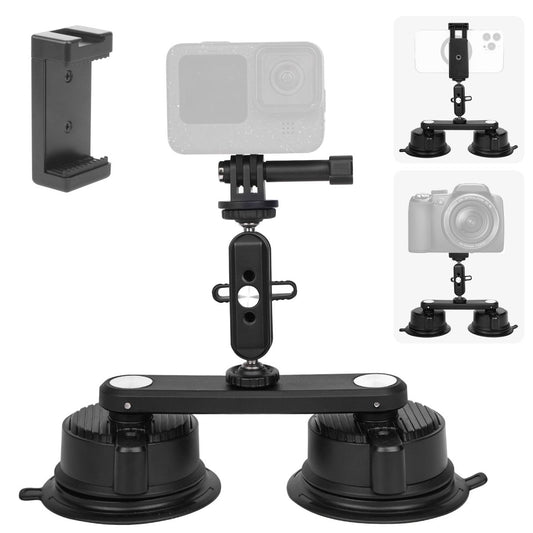 Mechrig Dual Suction Cup Camera Mount with Ballhead Magic Arm - CAME - TV