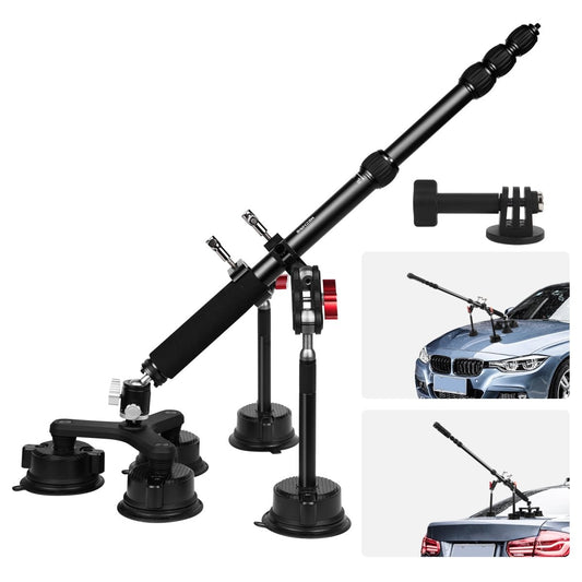 Mechrig Five Suction Cup Car Mount Kit with 59” Retractable Selfie Stick - CAME - TV