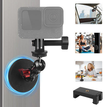 Mechrig Magnetic Ball Head Magic Arm Mount with Phone Clip and Gopro Stand - CAME - TV