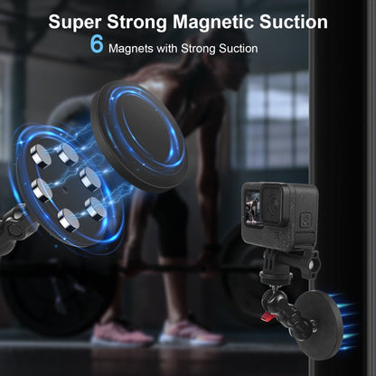 Mechrig Magnetic Ball Head Magic Arm Mount with Phone Clip and Gopro Stand - CAME - TV