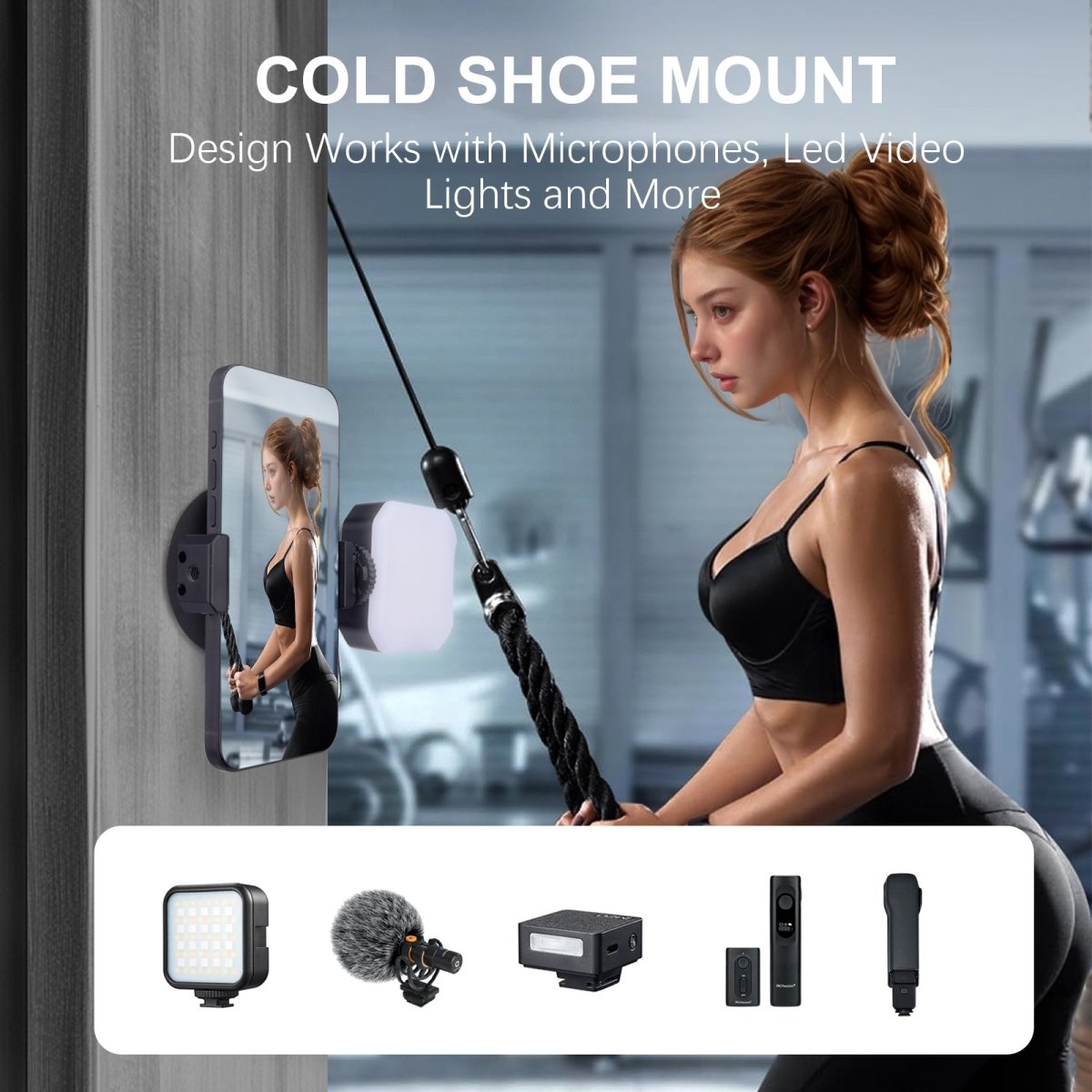 Mechrig Magnetic Phone Holder with Cold Shoe Mount - CAME - TV