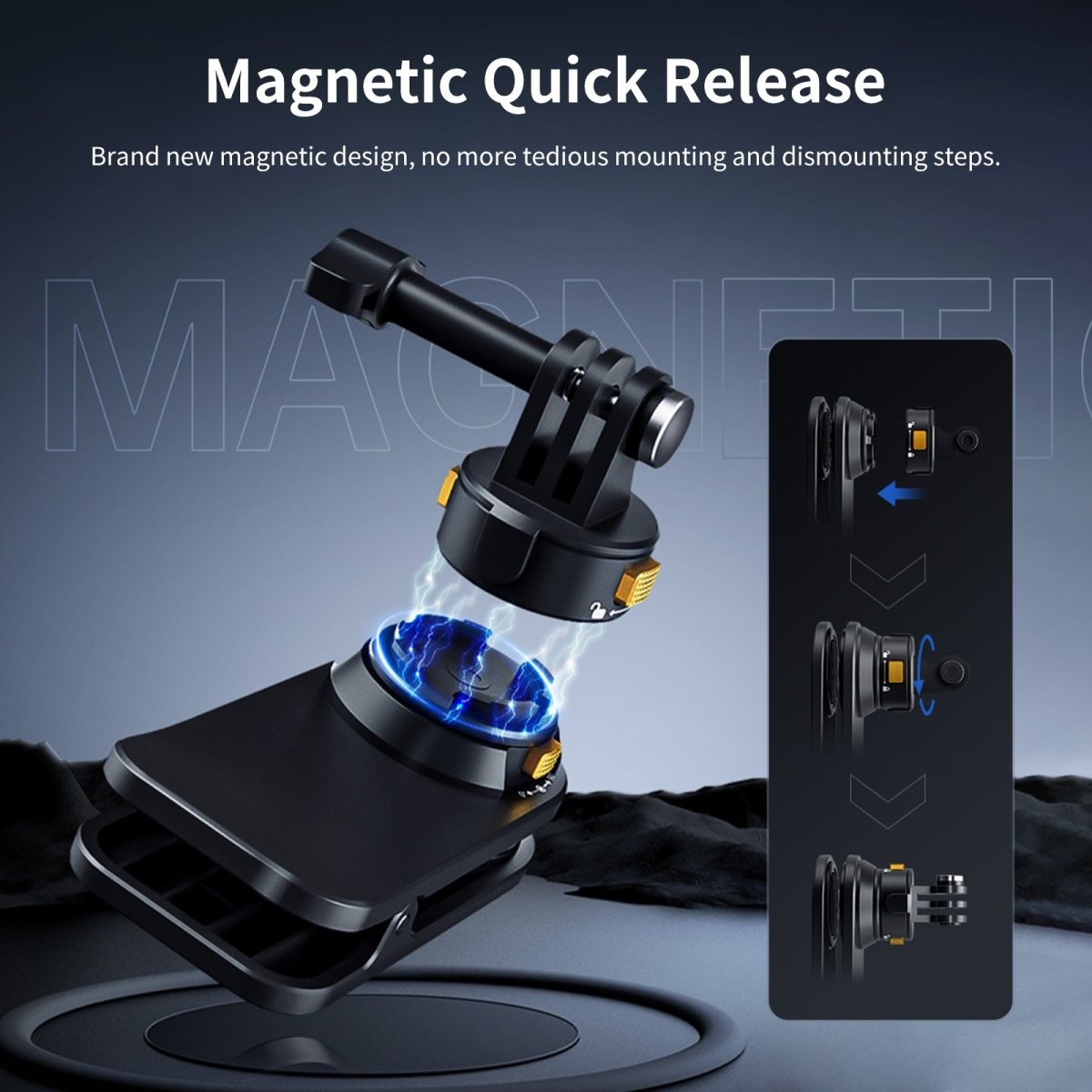 Mechrig Magnetic Quick Release Backpack Clip For Action Camera - CAME - TV