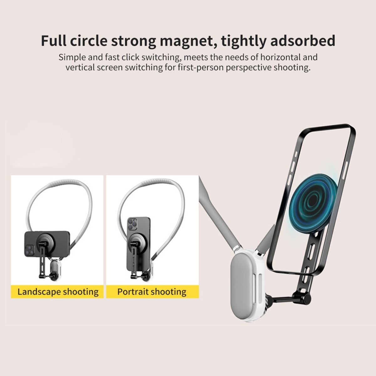 Mechrig Magnetic Quick Release Neck Phone Holder - CAME - TV