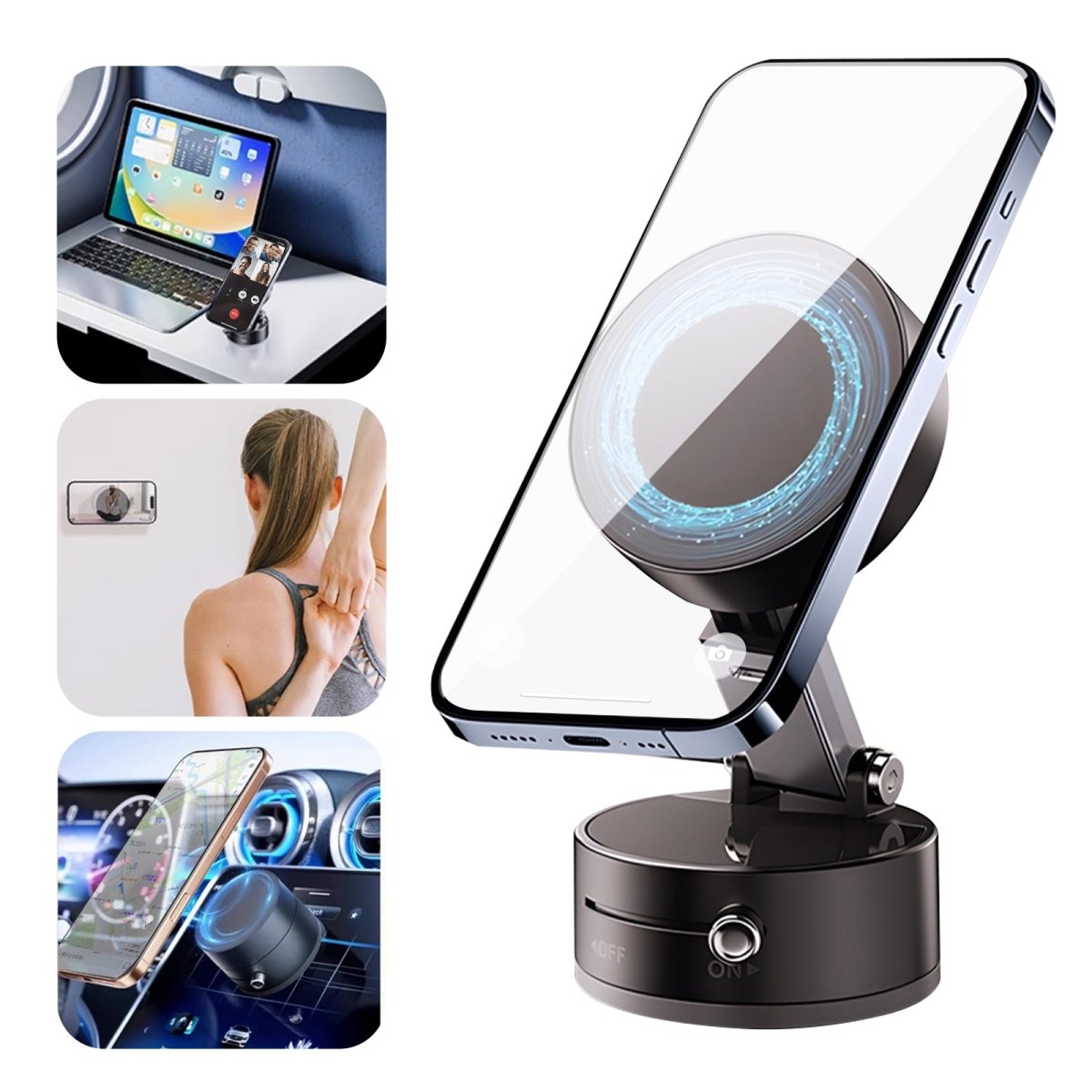 Mechrig Magnetic Retractable Folding Portable Car Suction Phone Holder - CAME - TV