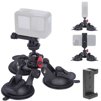 Mechrig Multi - Angle Triple Suction Cup Car Mount with 360° Ball Head - CAME - TV