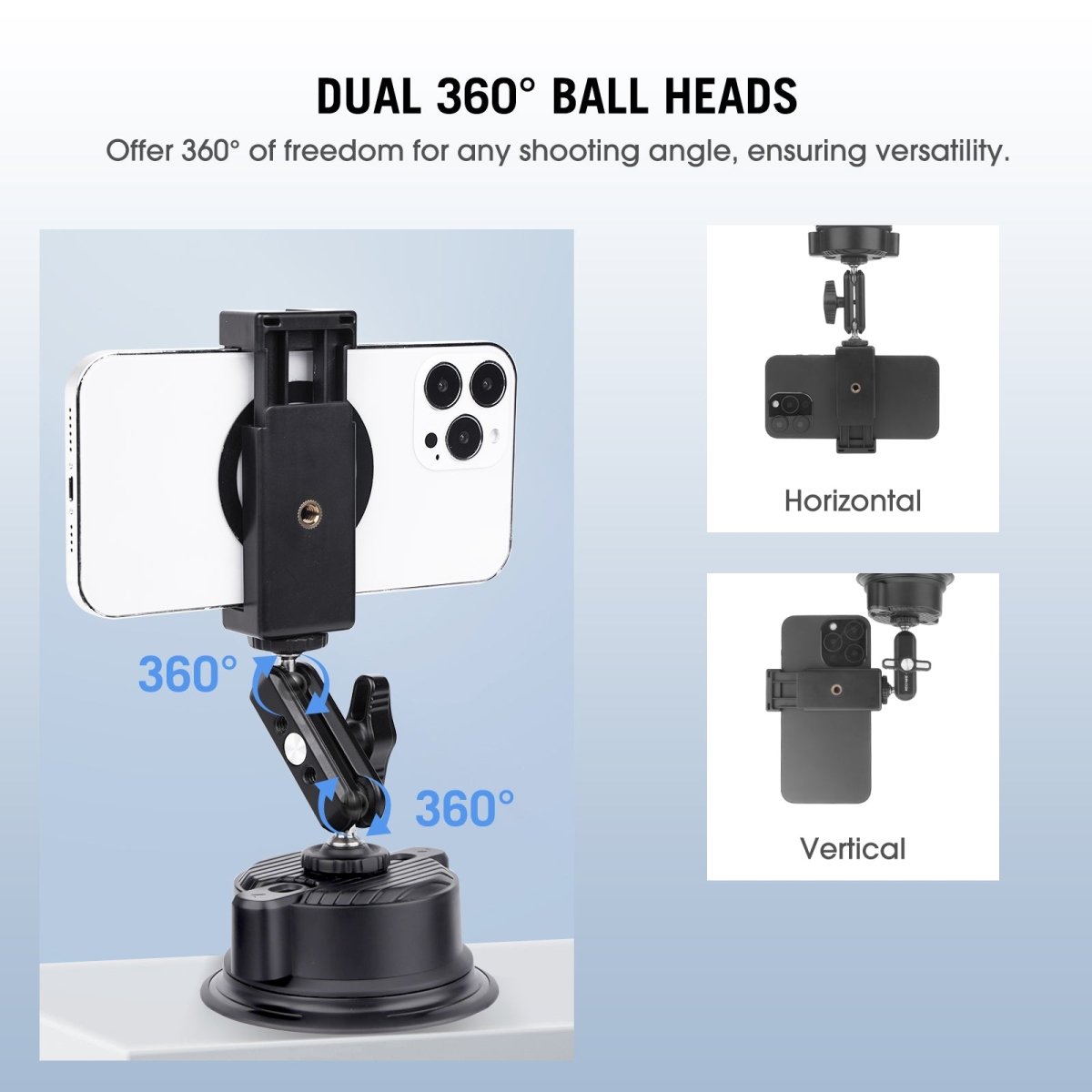 Mechrig Suction Cup Camera Mount with Ballhead Magic Arm - CAME - TV