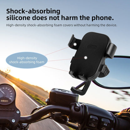 Motorcycle Rearview Mirror Adjustable Phone Holder - CAME - TV