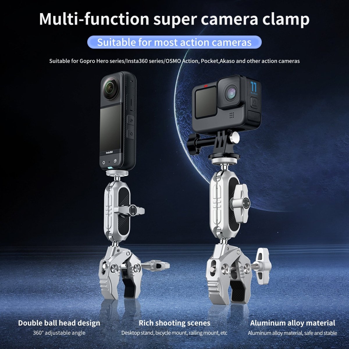 Multi Function Super Clamp With Ball Head Magic Arm - CAME - TV