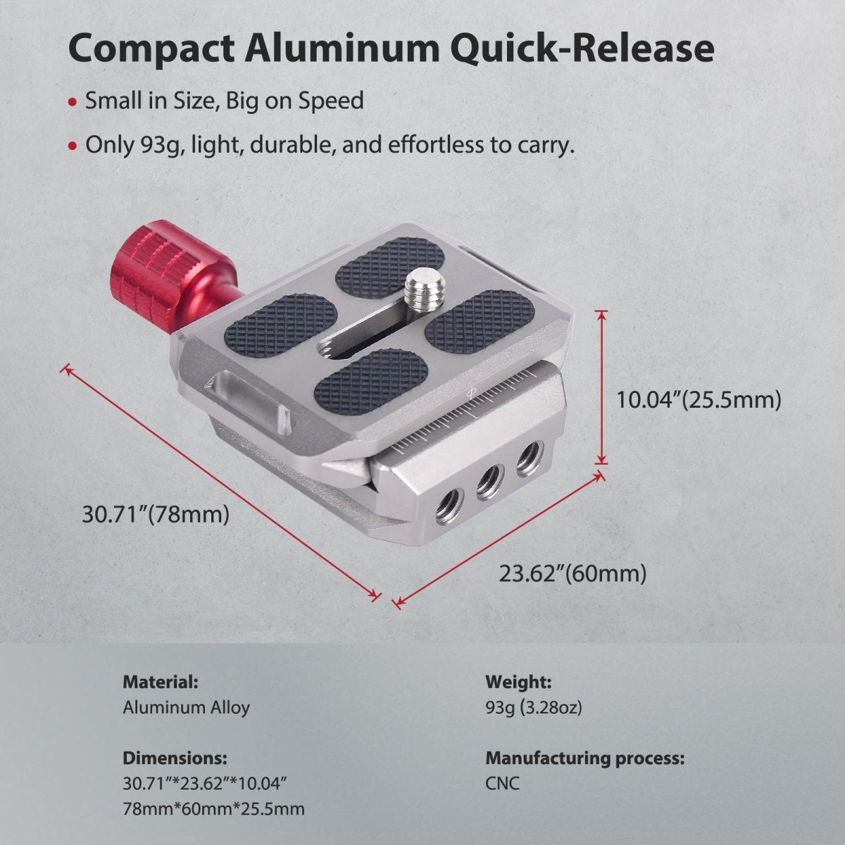 Quick Release Portable Aluminum Clamp Plate - CAME - TV