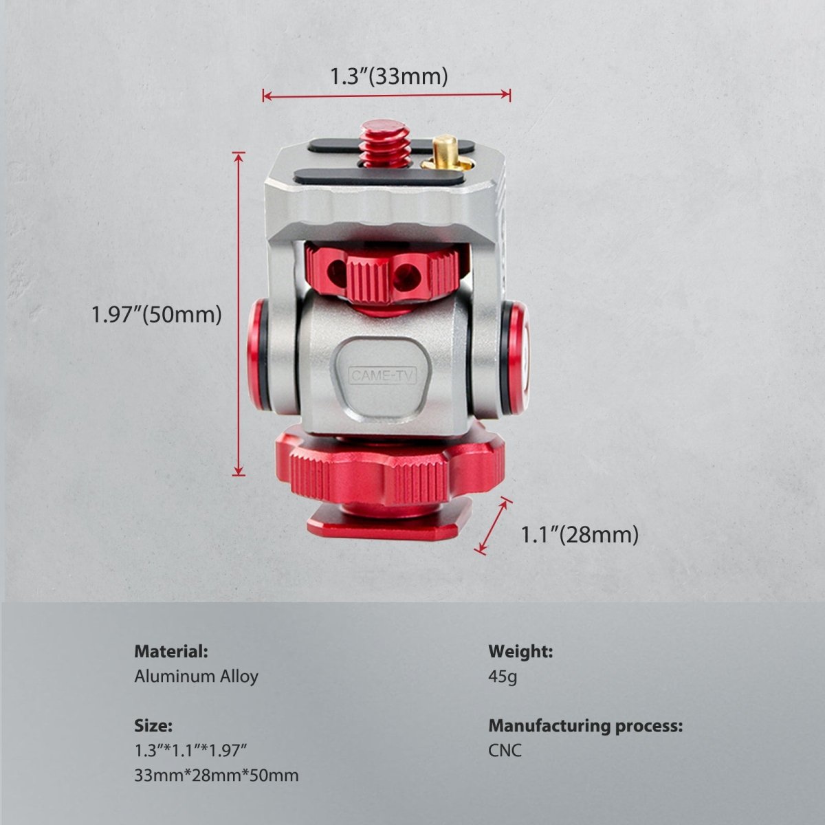 Quick Release Swivel and Tilt Mini PTZ - CAME - TV