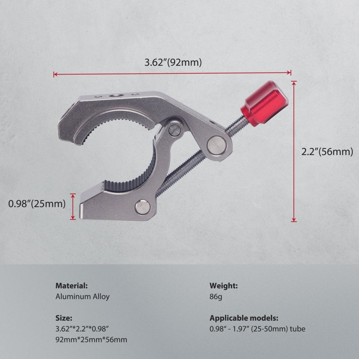 Universal Super Clamp with 1/4" Screw Hole and Cold Shoe - CAME - TV