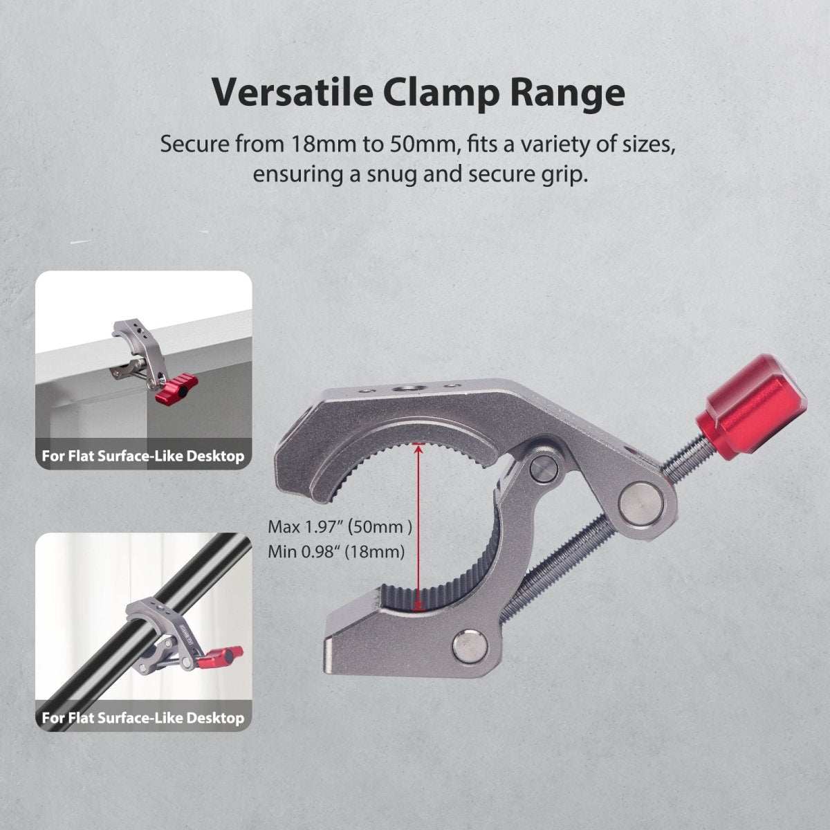 Universal Super Clamp with 1/4" Screw Hole and Cold Shoe - CAME - TV