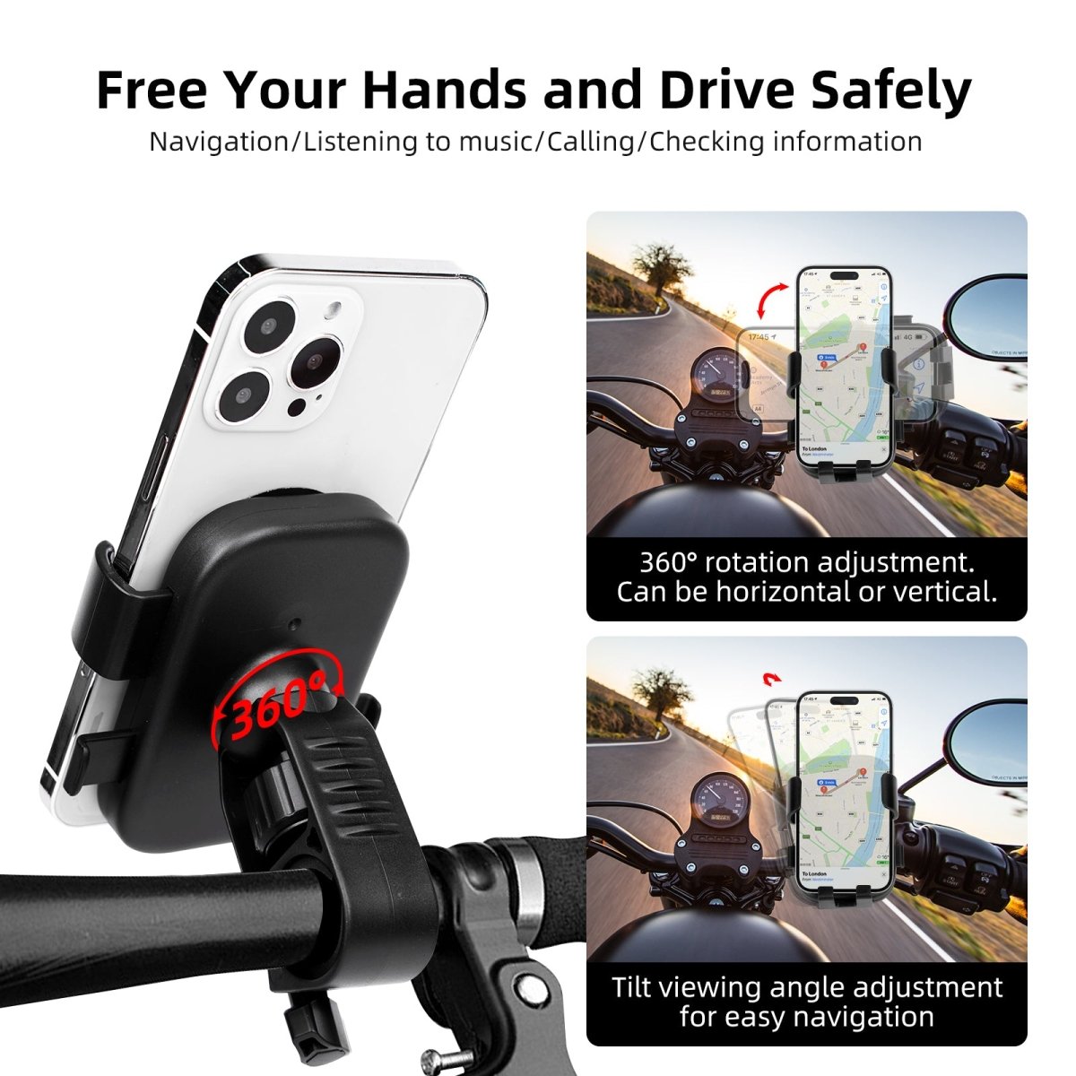 Upgraded Adjustable Riding Phone Holder - CAME - TV