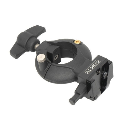 Adjustable Pin Lock Swing Clamp for 22-36mm Tubing With Center Saddle and V-Mount - CAME-TV