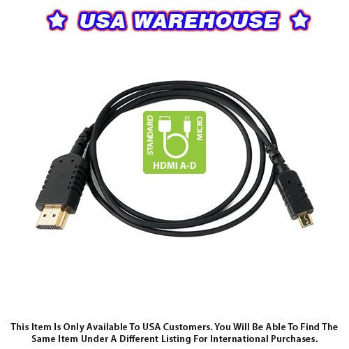 Foot Ultra-Thin and Flexible HDMI Cable AD USA Warehouse