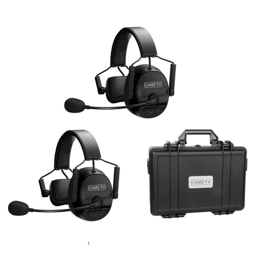 CAME - TV KUMINIK8 Duplex Digital Wireless Intercom Headset Distance up to 1500ft (450 Meters) with Hardcase - Single Ear 2 Pack - CAME - TV