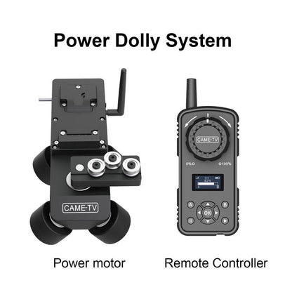 CAME-TV Power Dolly Kit For Tripod Available With Rails - CAME-TV