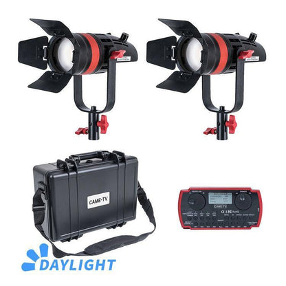 CAME-TV Q-55W Boltzen 55w Travel Kits MARK II High Output Fresnel Focusable LED Daylight 21000 Lux@1m - CAME-TV